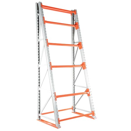 Vestil Steel Reel Rack Starter Kit 36 In. x 51 In. x 120 In. 6000 Lb. Capacity, White/Orange RERC-4410
